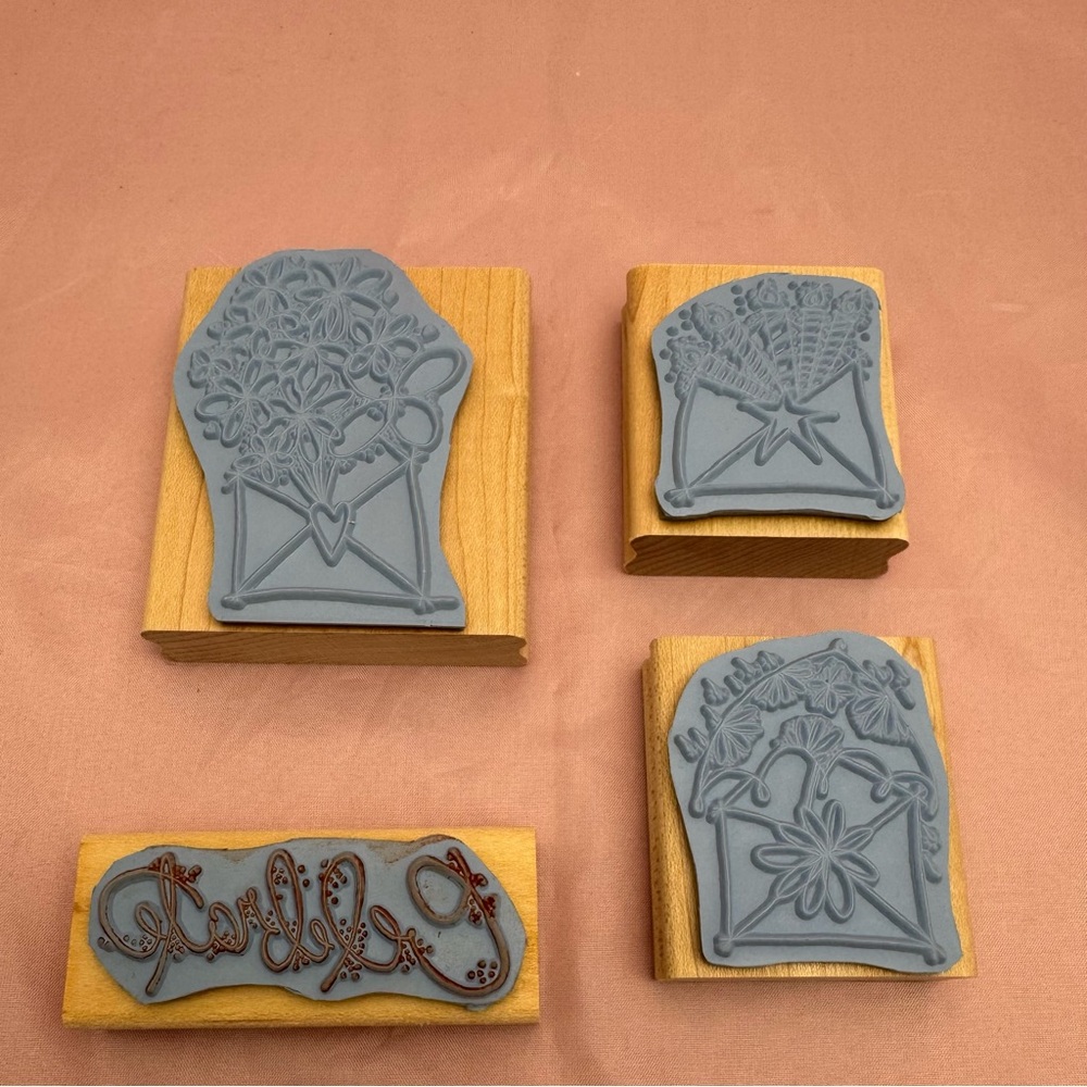 Stampin’ Up! 2006 Send a Celebration 4pc Rubber Stamp Set 🎉 - Picture 5 of 5